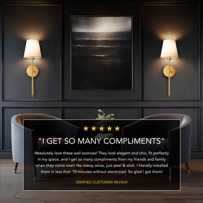 DRAHTLOSE WANDLEUCHTEN (SET AUS 2)