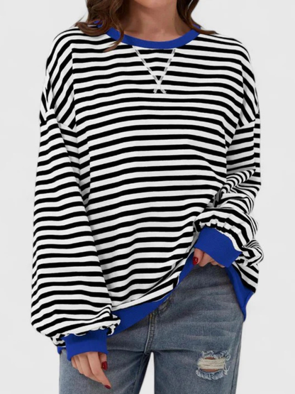 ISSAH COZY STRIPE SWEATER