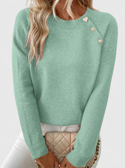 EUNICE BUTTON KNIT TOP