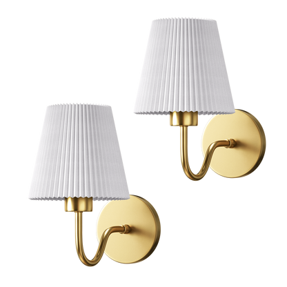 GEBOGENES DRAHTLOSES WANDLICHTER  (SET AUS 2)