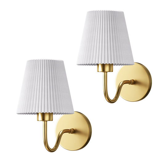 GEBOGENES DRAHTLOSES WANDLICHTER  (SET AUS 2)