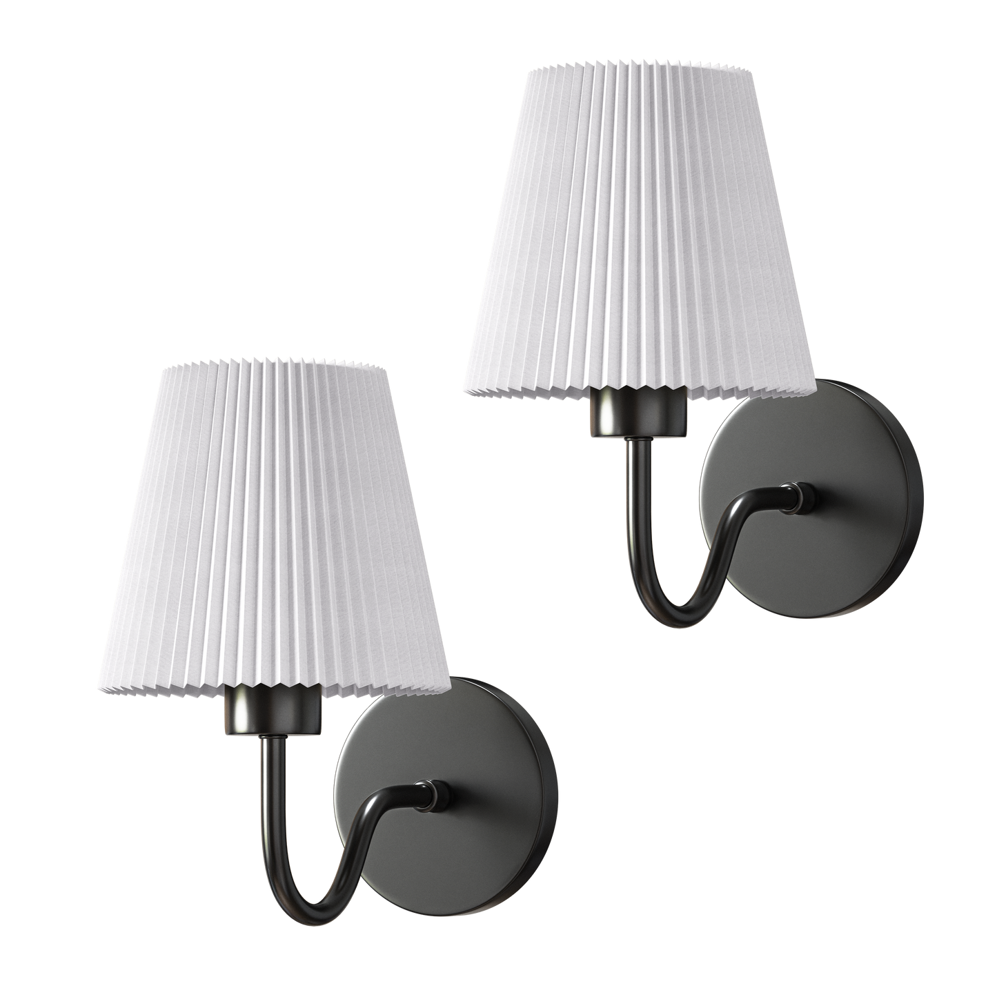 GEBOGENES DRAHTLOSES WANDLICHTER  (SET AUS 2)