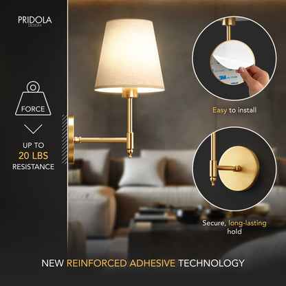 MODERNE DRAHTLOSE WANDLEUCHTEN (SET AUS 2)