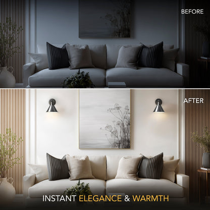 INDUSTRIELLE DRAHTLOSE WANDLAMPEN (SET AUS 2)