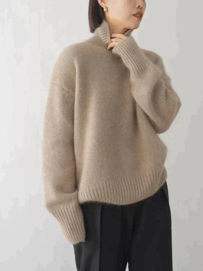 Isabella - Hoher Kragen Pullover