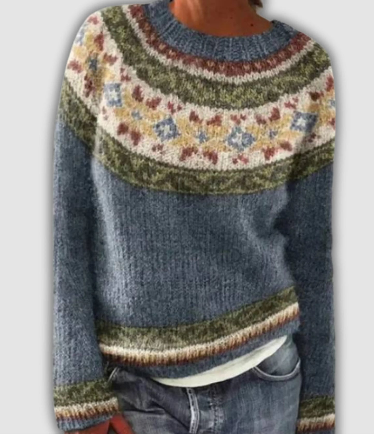 Nayla™ - Stilvoller Retro Pullover