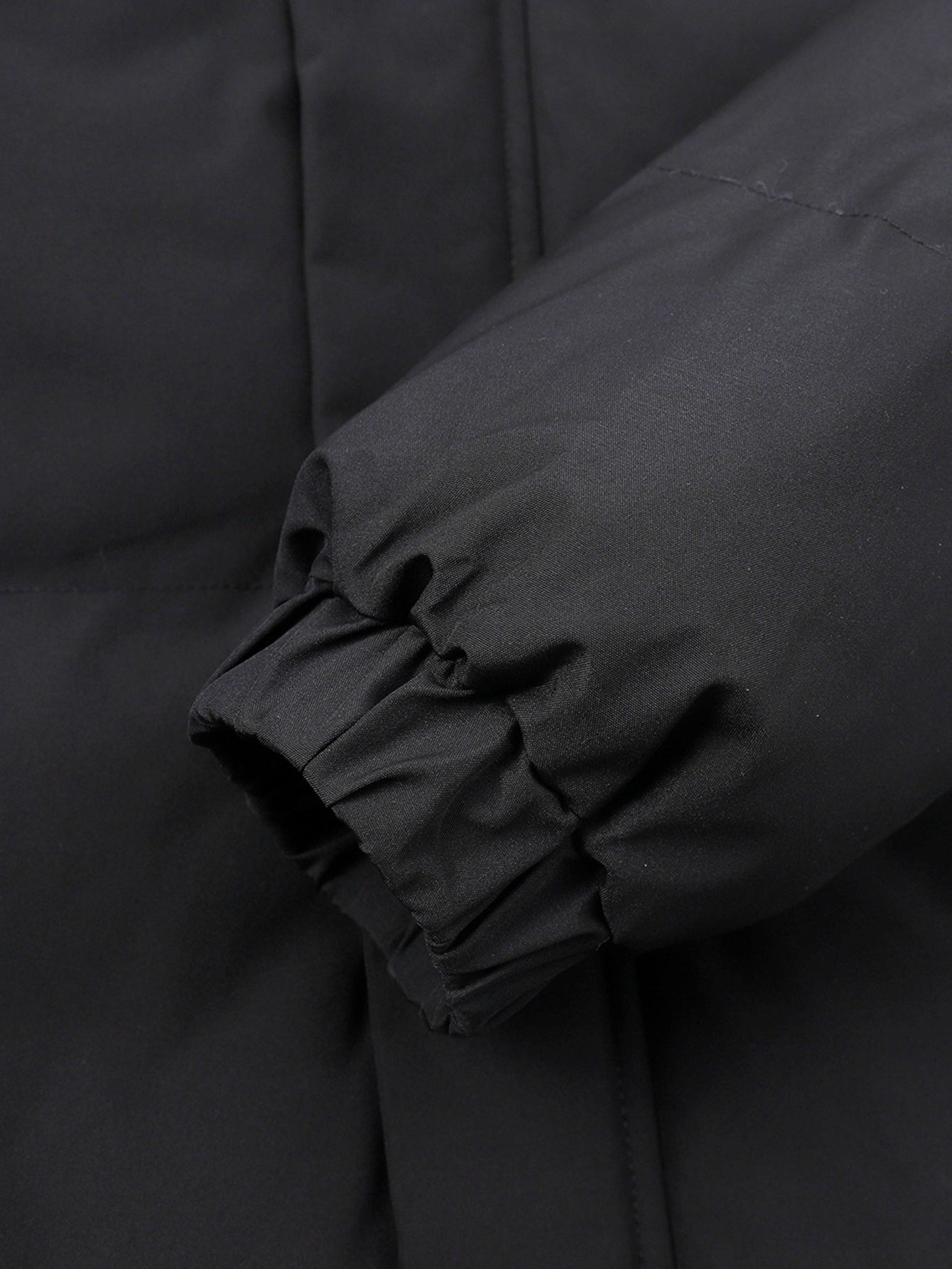 2-in-1 Kontrast Kapuzen Steppjacke