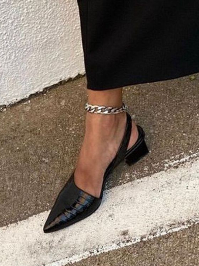 MAE CROC-EFFEKT SLINGBACK-HEELS