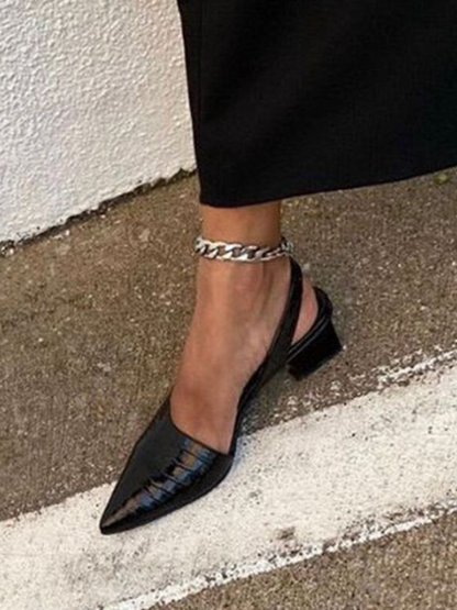 MAE CROC-EFFEKT SLINGBACK-HEELS