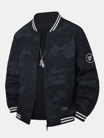 Baseballjacke in Tarnfarben