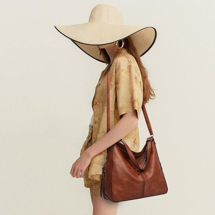 Cecile - Stylische Leder-Tote