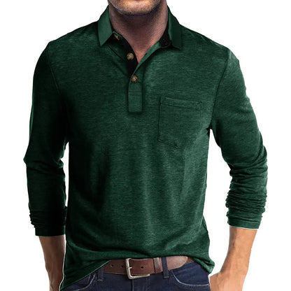 GEBHARD I MODISCHES LANGÄRMELIGES POLOSHIRT