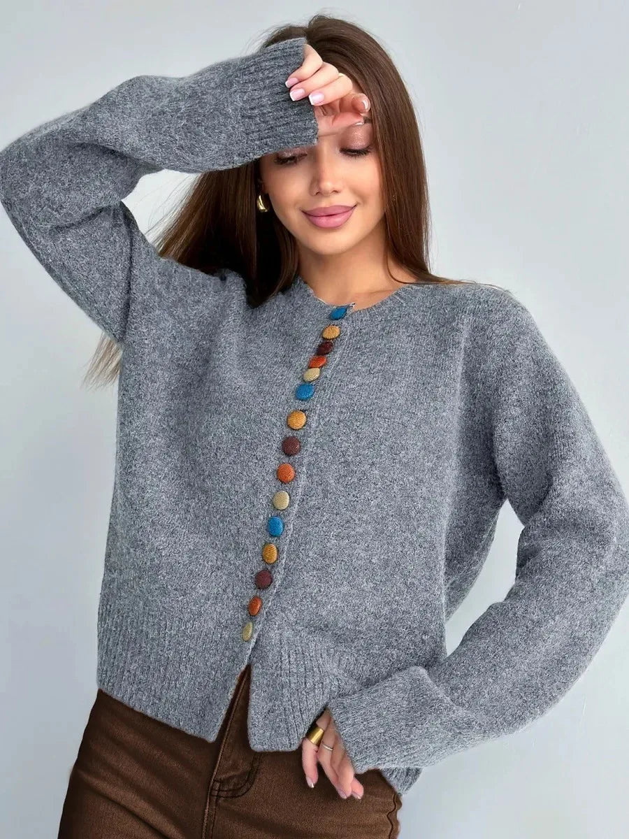 Noelle™ - Cardigan mit Knopfdetails