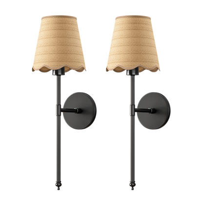 DRAHTLOSE BOHO WANDLEUCHTEN (SET AUS 2)