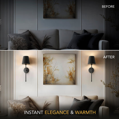 DRAHTLOSE DUNKLE WANDLEUCHTEN (SET AUS 2)