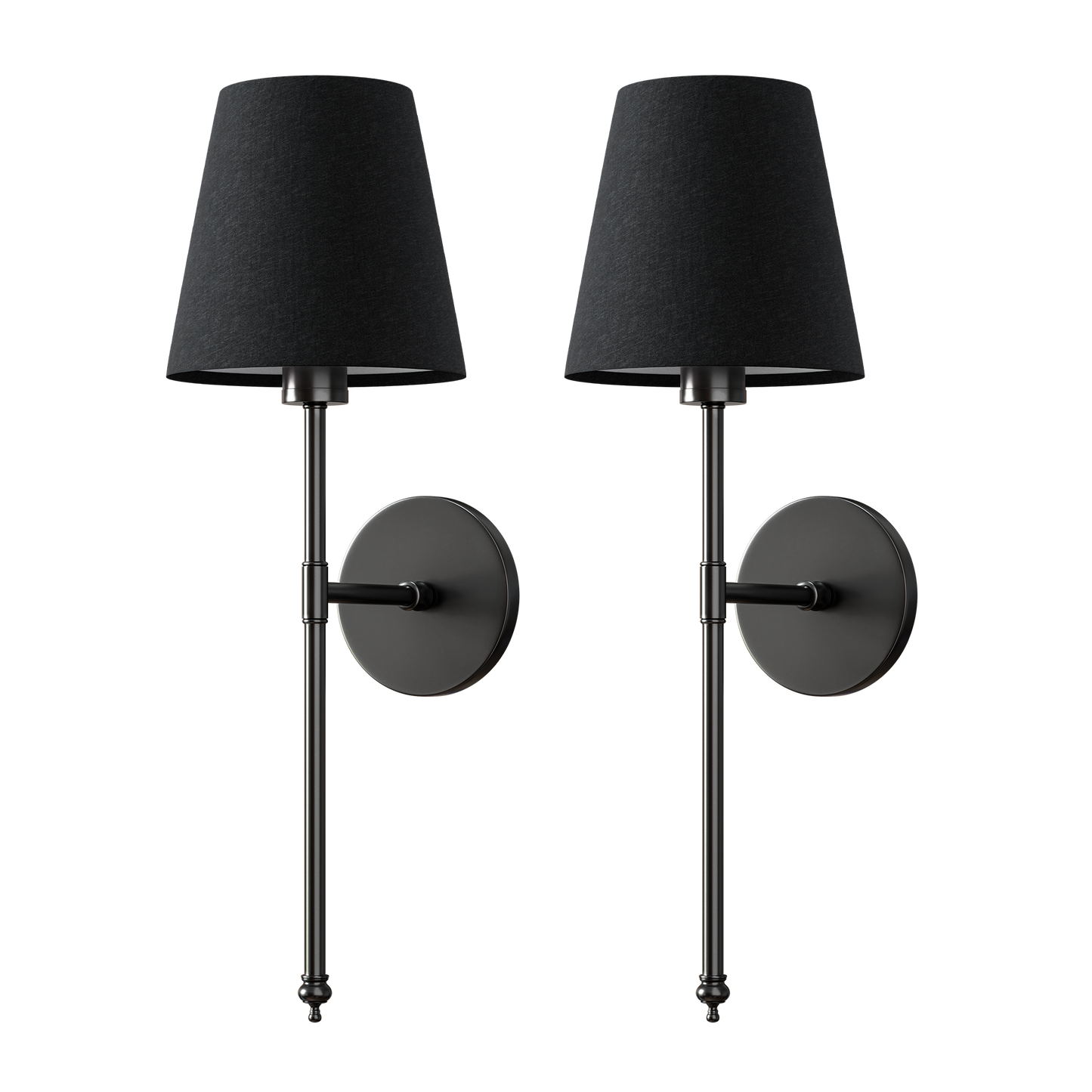 DRAHTLOSE DUNKLE WANDLEUCHTEN (SET AUS 2)