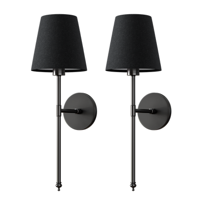 DRAHTLOSE DUNKLE WANDLEUCHTEN (SET AUS 2)