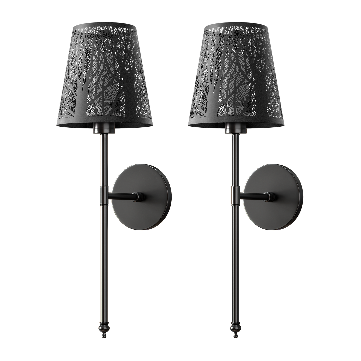 DRAHTLOSE METALLWANDLEUCHTEN (SET AUS 2)