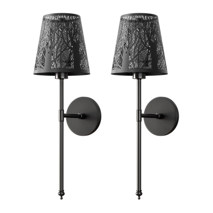 DRAHTLOSE METALLWANDLEUCHTEN (SET AUS 2)