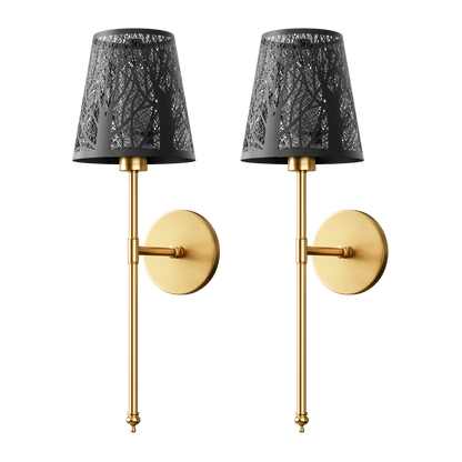 DRAHTLOSE METALLWANDLEUCHTEN (SET AUS 2)