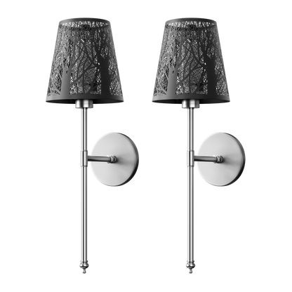 DRAHTLOSE METALLWANDLEUCHTEN (SET AUS 2)