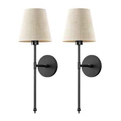 DRAHTLOSE HELLE WANDLEUCHTEN (SET AUS 2)