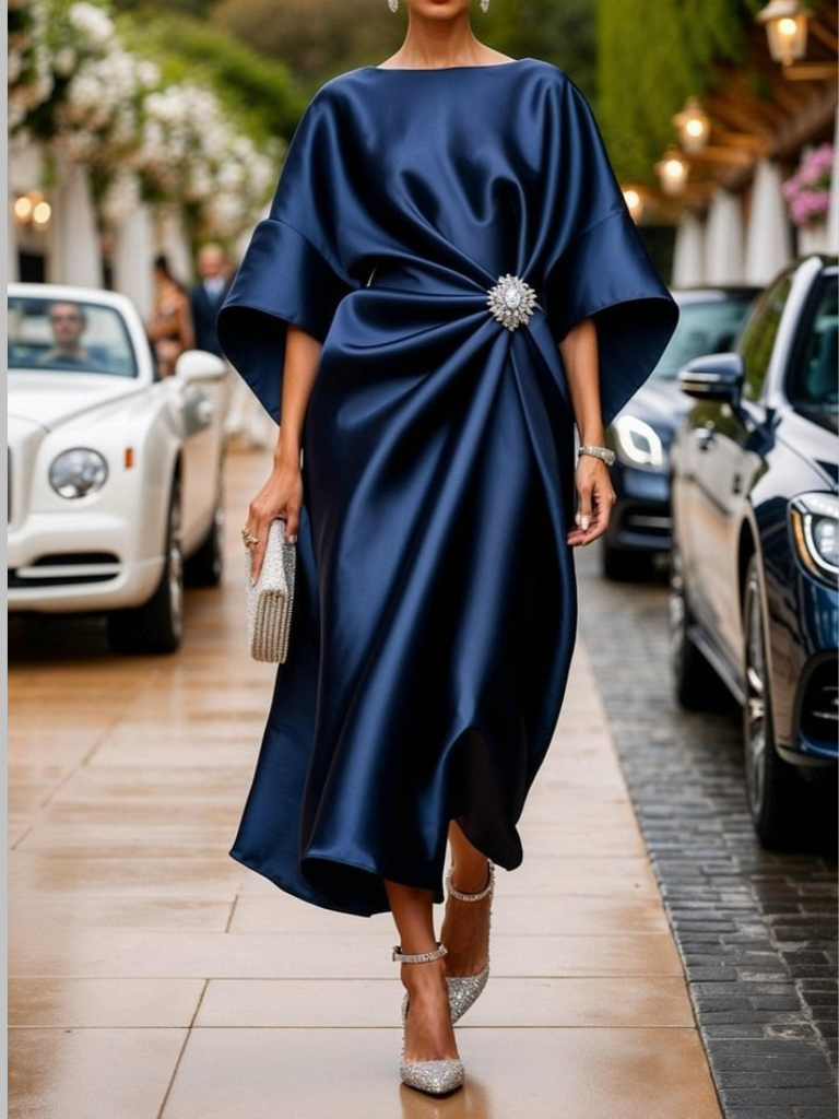 MARIS SATIN ELEGANZKLEID