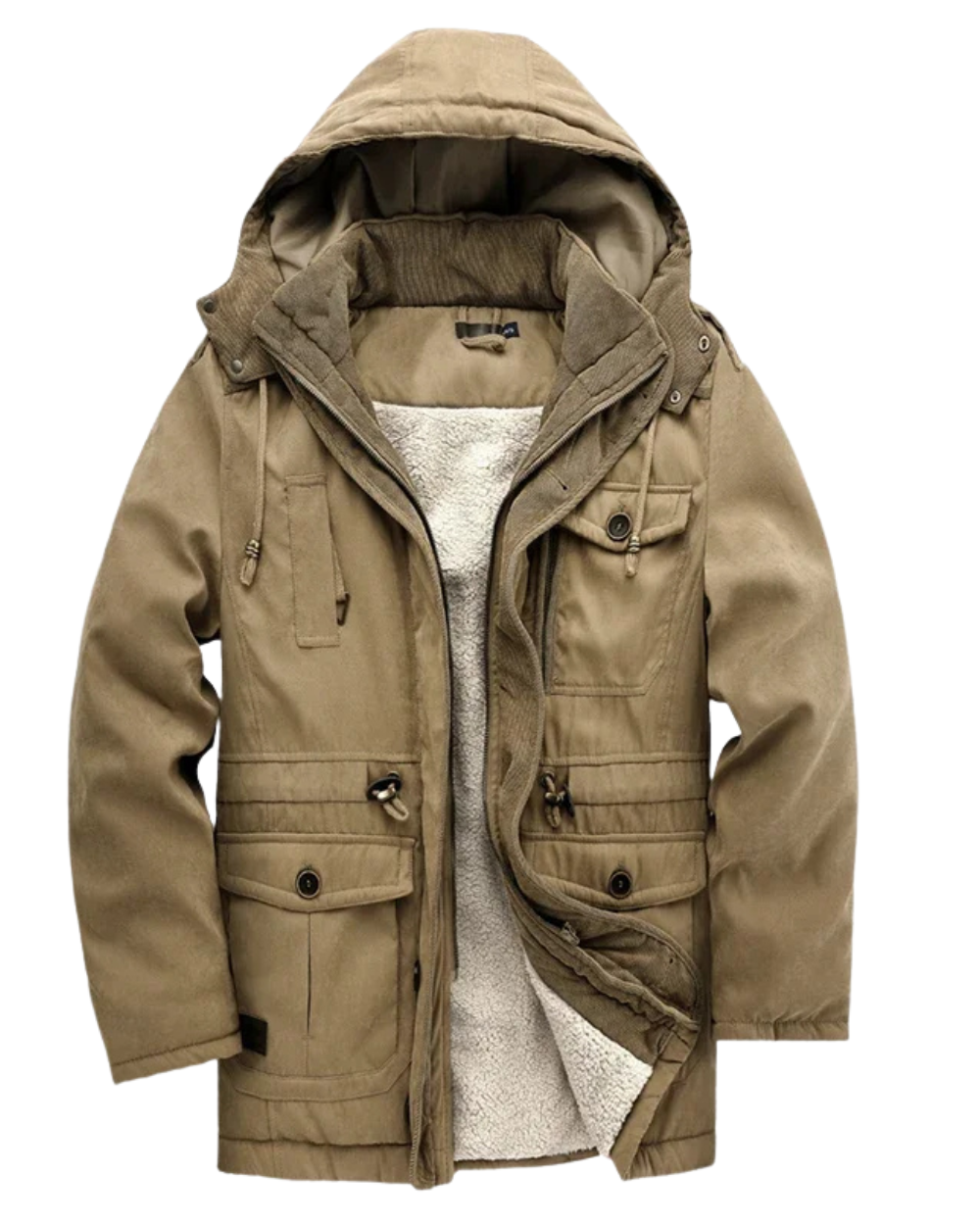 Elegante wattierte Outdoor-Jacke