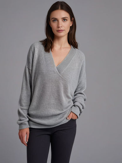 Monika - V-Ausschnitt Cashmere Pullover (Kopie)
