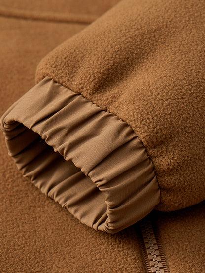 Teddy gefütterte Fleecejacke mit Kapuze