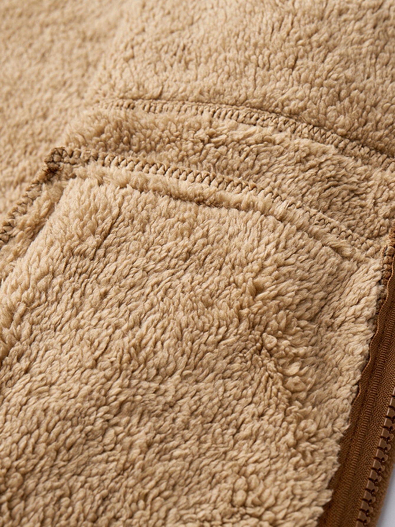 Teddy gefütterte Fleecejacke mit Kapuze