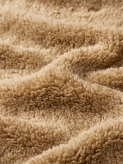 Teddy gefütterte Fleecejacke mit Kapuze