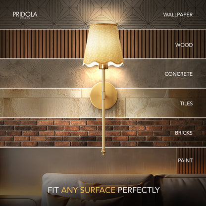 DRAHTLOSE BOHO WANDLEUCHTEN (SET AUS 2)