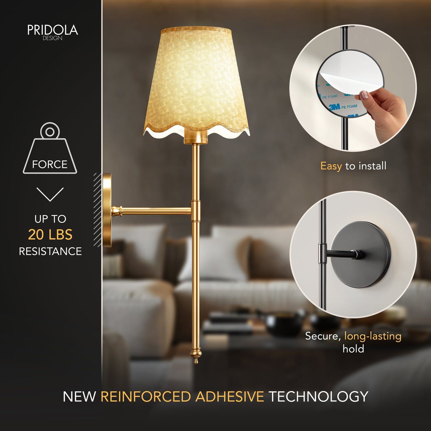 DRAHTLOSE BOHO WANDLEUCHTEN (SET AUS 2)