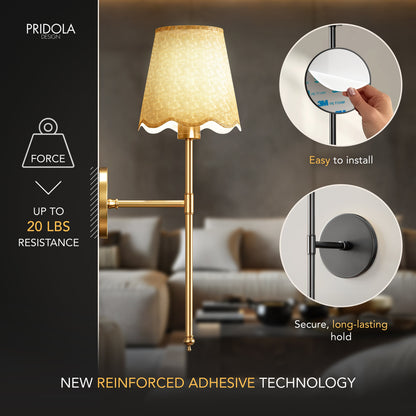 DRAHTLOSE BOHO WANDLEUCHTEN (SET AUS 2)