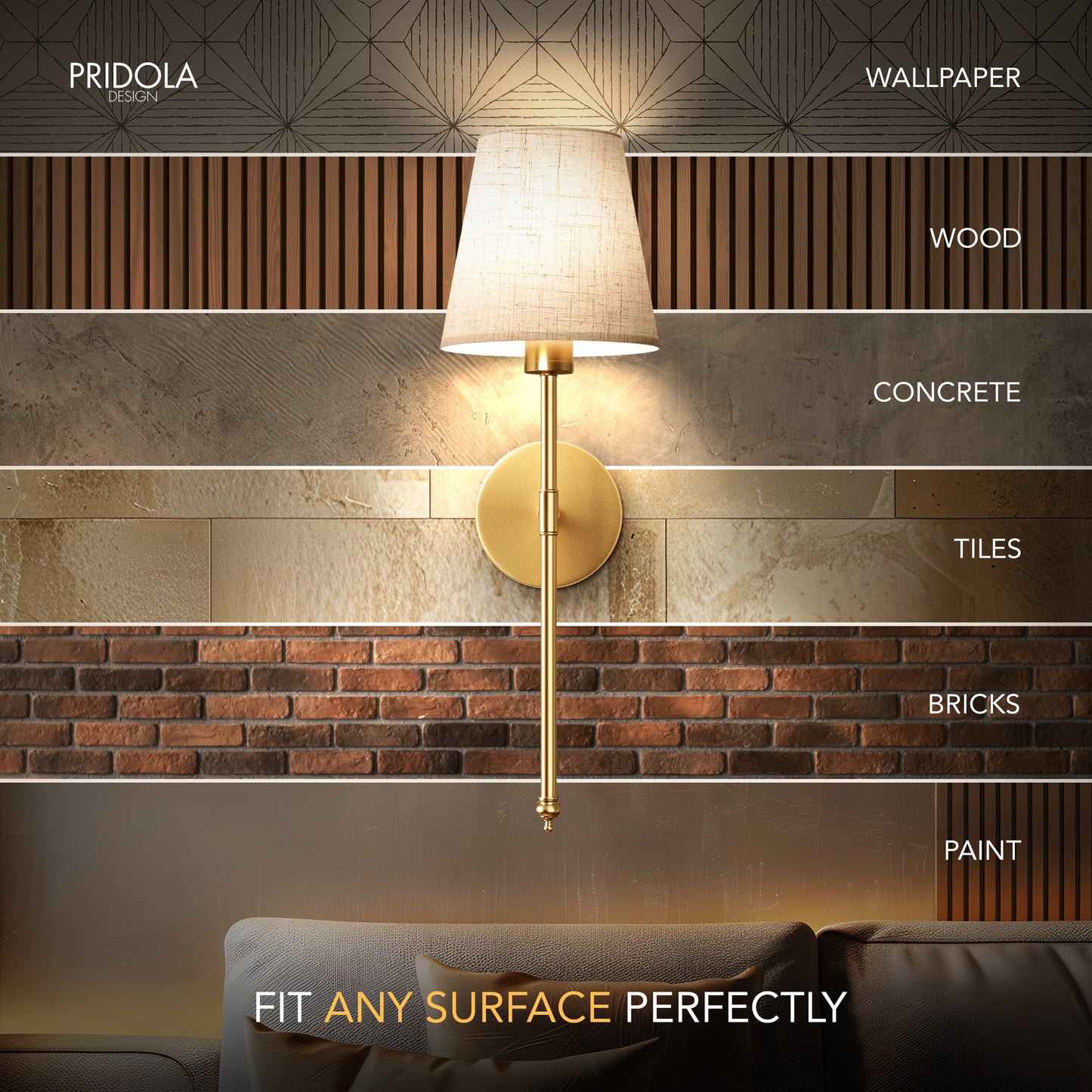 DRAHTLOSE HELLE WANDLEUCHTEN (SET AUS 2)