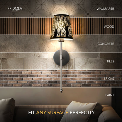 DRAHTLOSE METALLWANDLEUCHTEN (SET AUS 2)