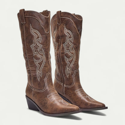 Western Stiefel für Frauen - Knöchelhoch - Spitz