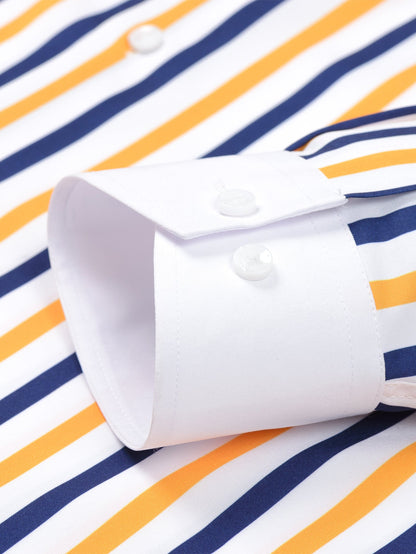 Gestreiftes Langarmhemd mit Knöpfen in Winchester-Design