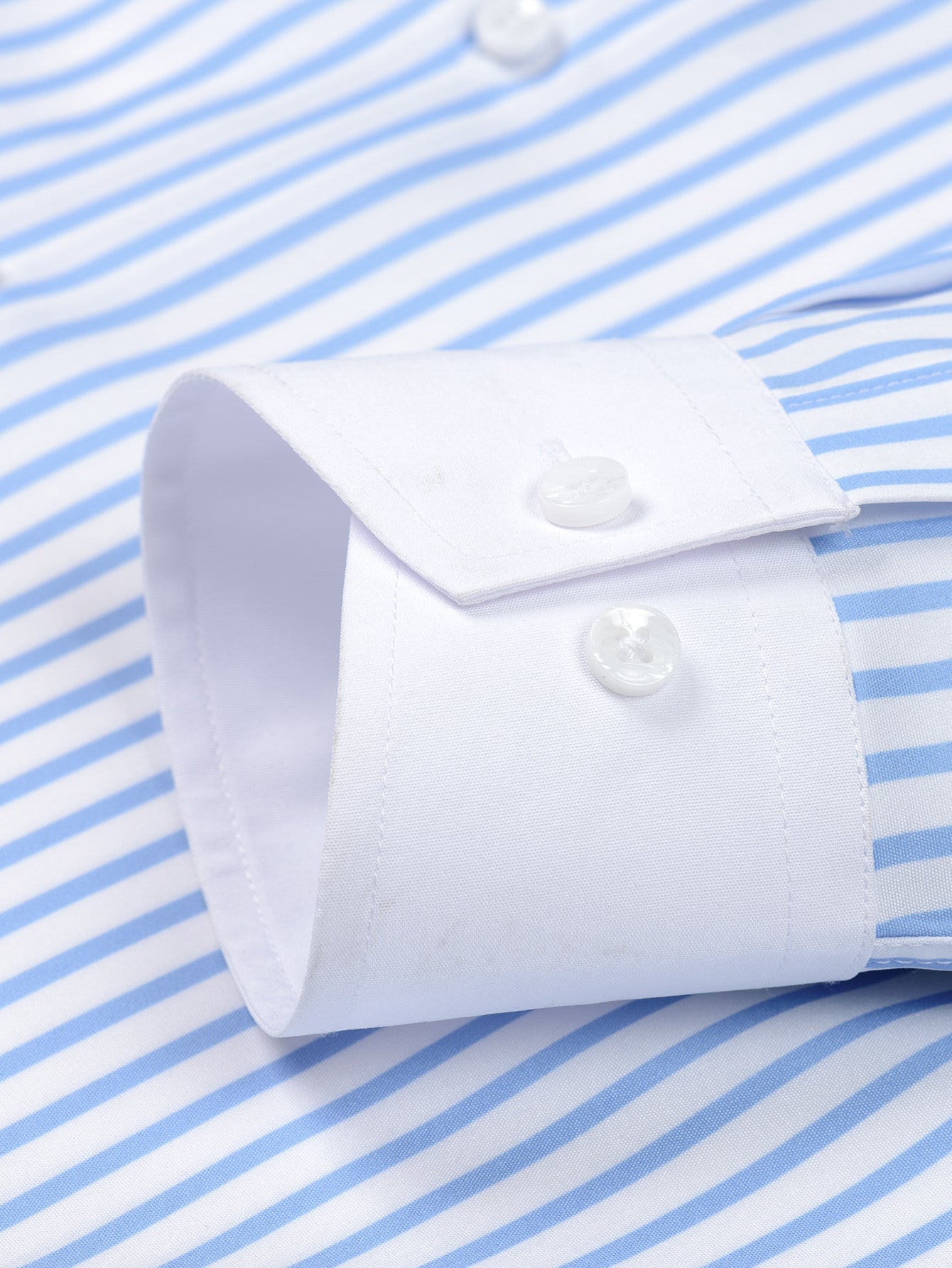 Knitterfreies gestreiftes Winchester-Hemd mit schlankem, konischem Schnitt