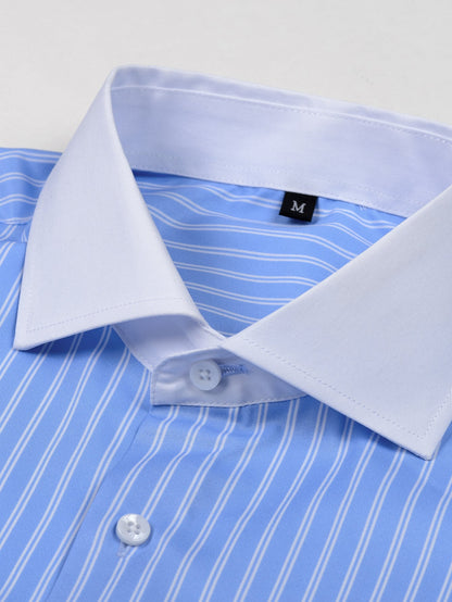 Knitterfreies gestreiftes Winchester-Hemd