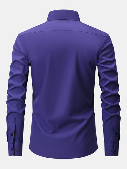 Langärmliges Button-Up Hemd