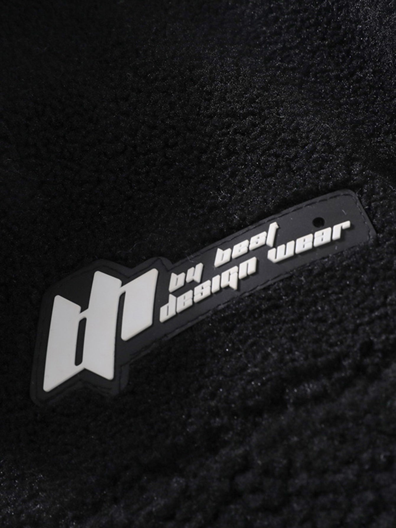 Teddy-Fleece-Karo-Stehkragenjacke