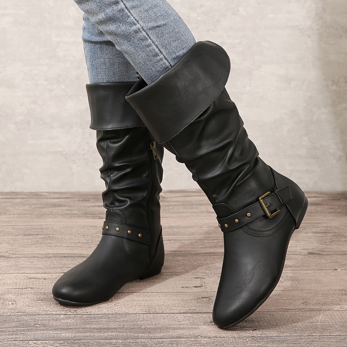 Danica | Damen Knöchelhohe Stiefel mit seitlichem Reißverschluss