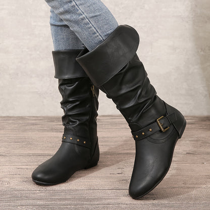 Danica | Damen Knöchelhohe Stiefel mit seitlichem Reißverschluss