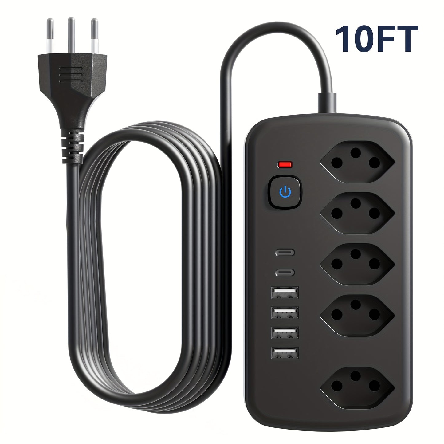 USB & AC Steckdosenleiste 11-in-1 – ideal für Zuhause, Büro & Studentenwohnheim