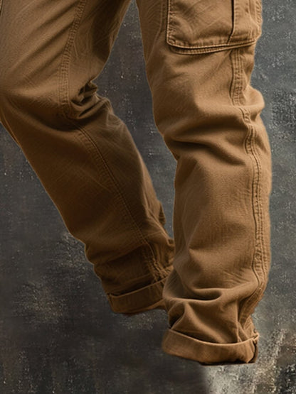 Herren Retro Multi-Pocket Casual Arbeitshose