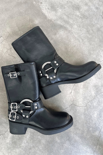 Damen Schwarze Kurze Stiefel