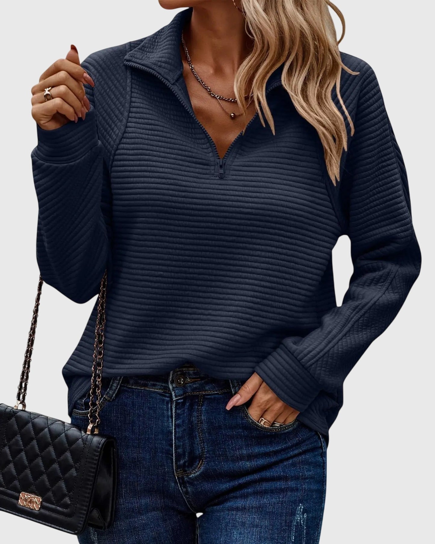 Molly | Eleganter Halbzip-Pullover