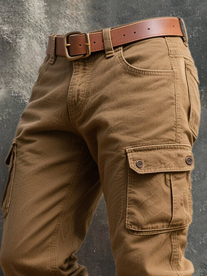 Herren Retro Multi-Pocket Casual Arbeitshose
